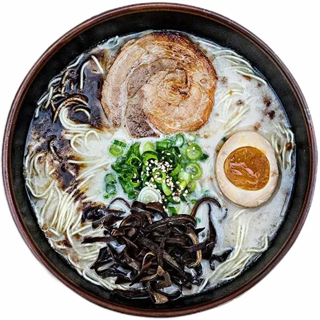 Ramen with chashu pork, egg and scallions at Ramen Tatsu-ya