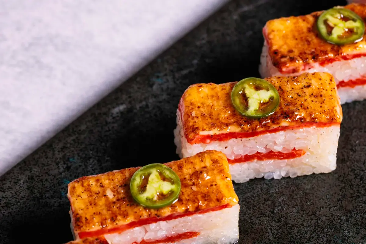 Restaurant or food photograph published by Aburi Oshi Sushi
