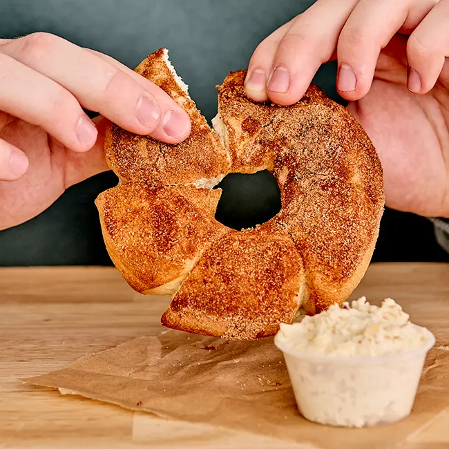 Restaurant or food photograph published by Einstein Bros Bagels