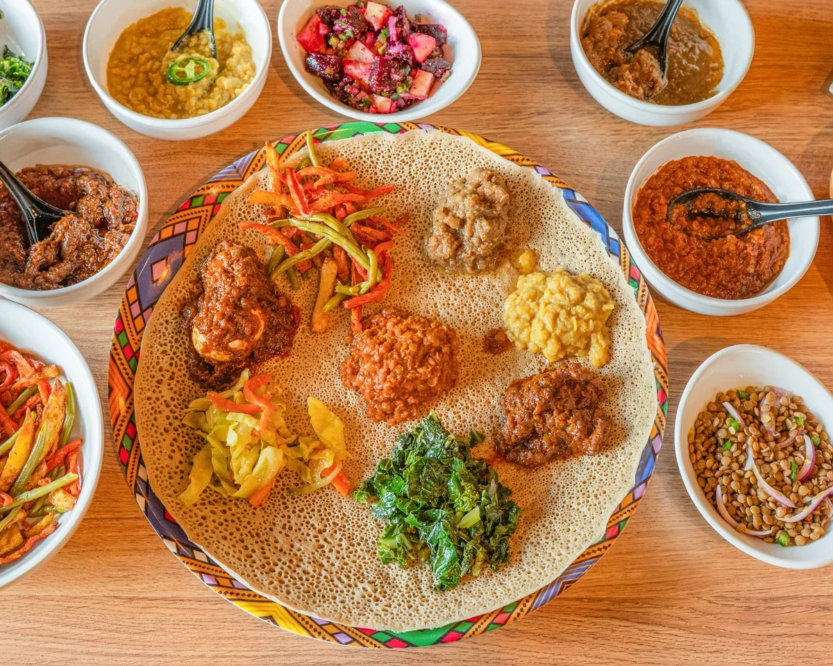 Restaurant or food photograph published by Injera & Beyond
