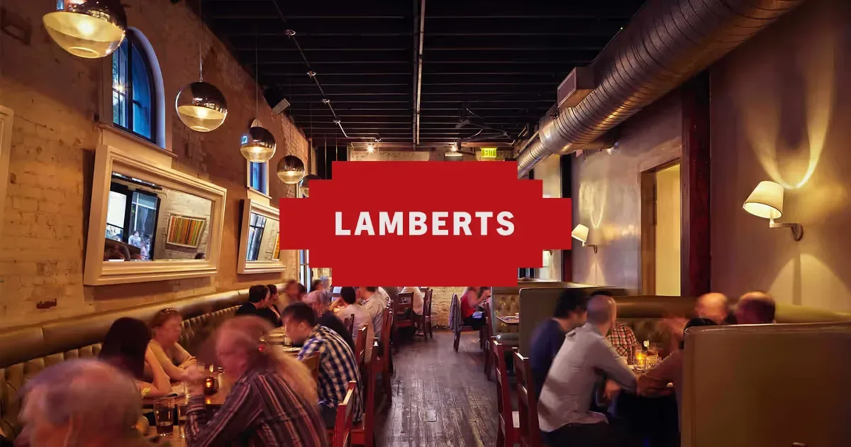 Restaurant or food photograph published by Lamberts