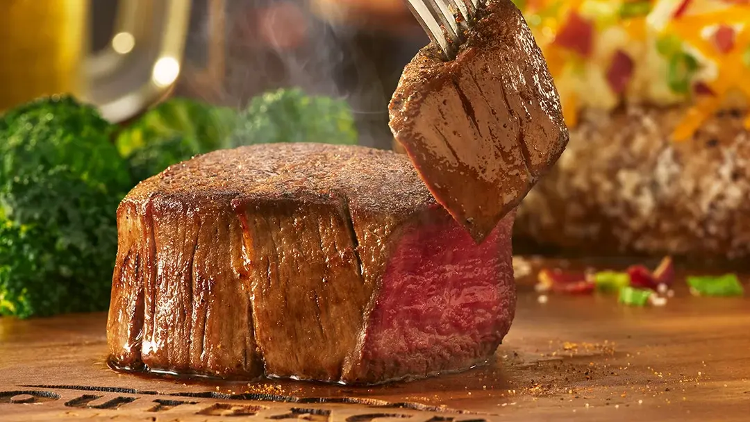 Restaurant or food photograph published by Outback Steakhouse