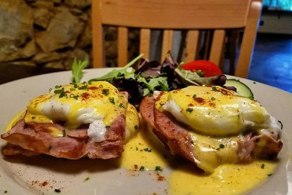 Eggs Benedict at Blue Dahlia Bistro