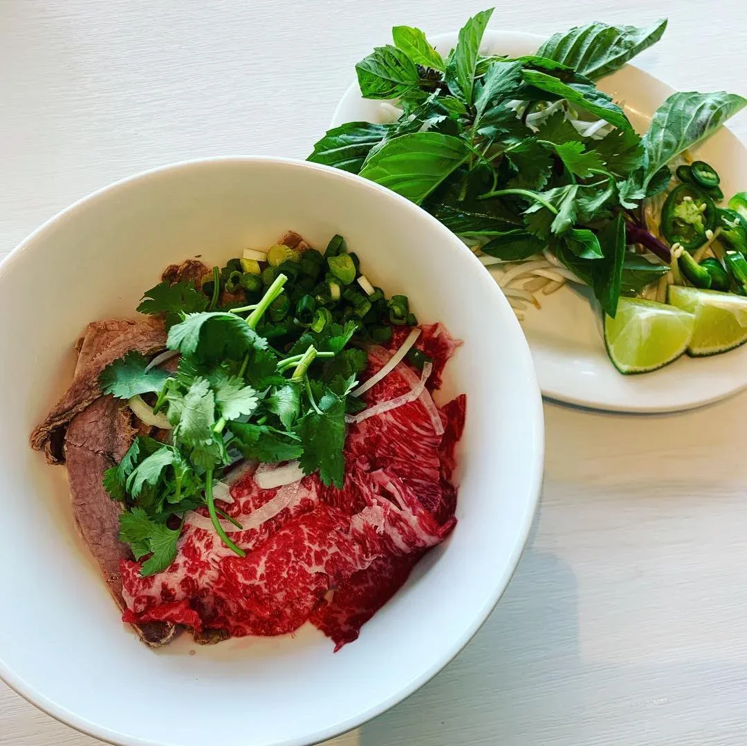 Beef pho at Broth & Basil