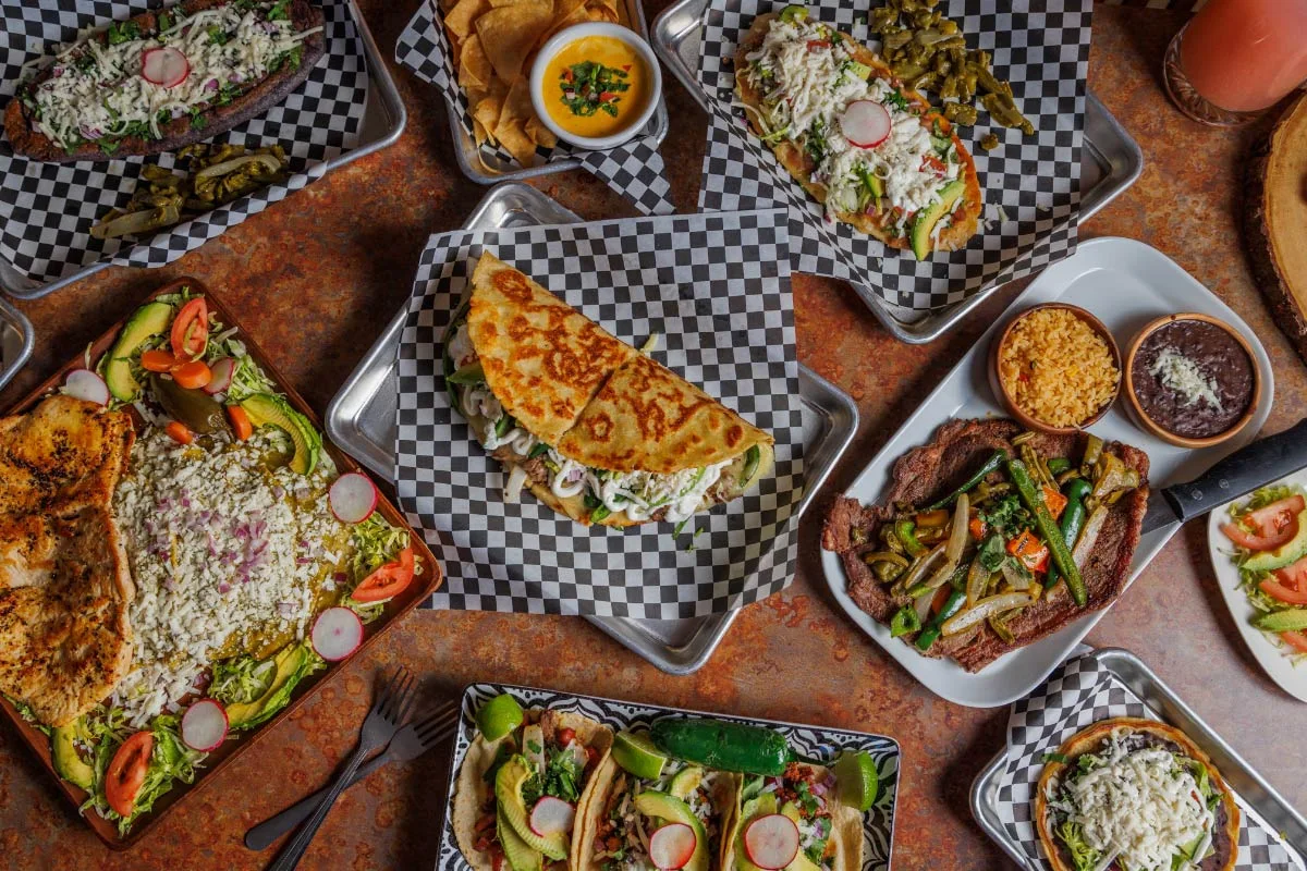 Tacos and quesadillas at Huahuasco Grill