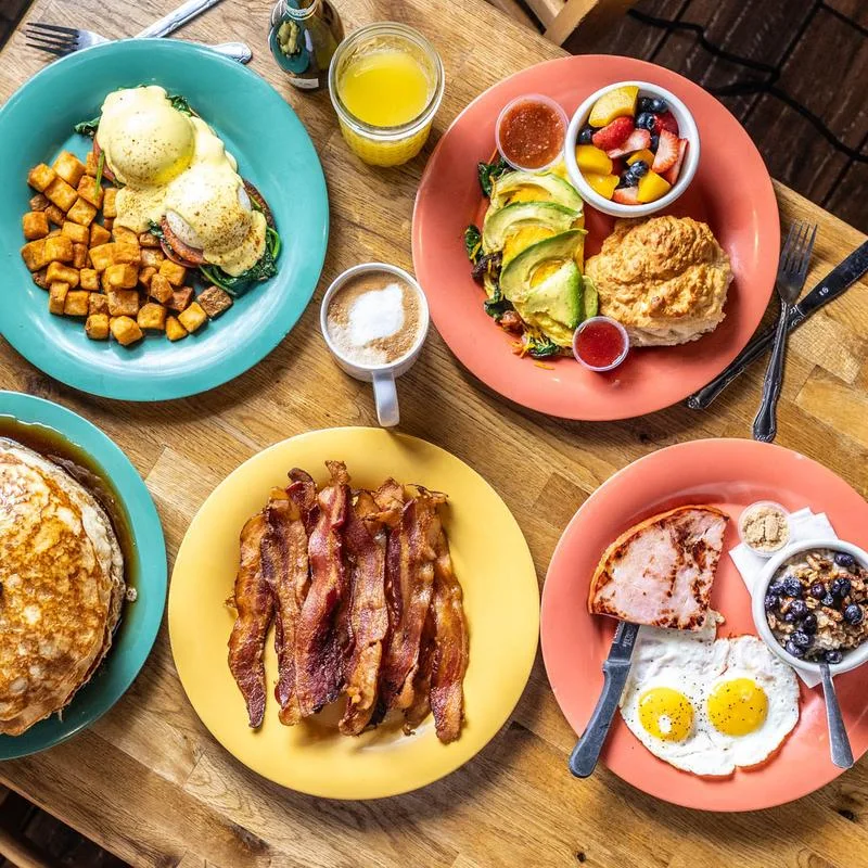 Breakfast plates at Maxine’s Café