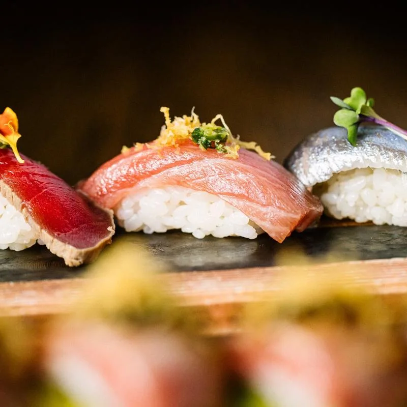Nigiri sushi at Soto