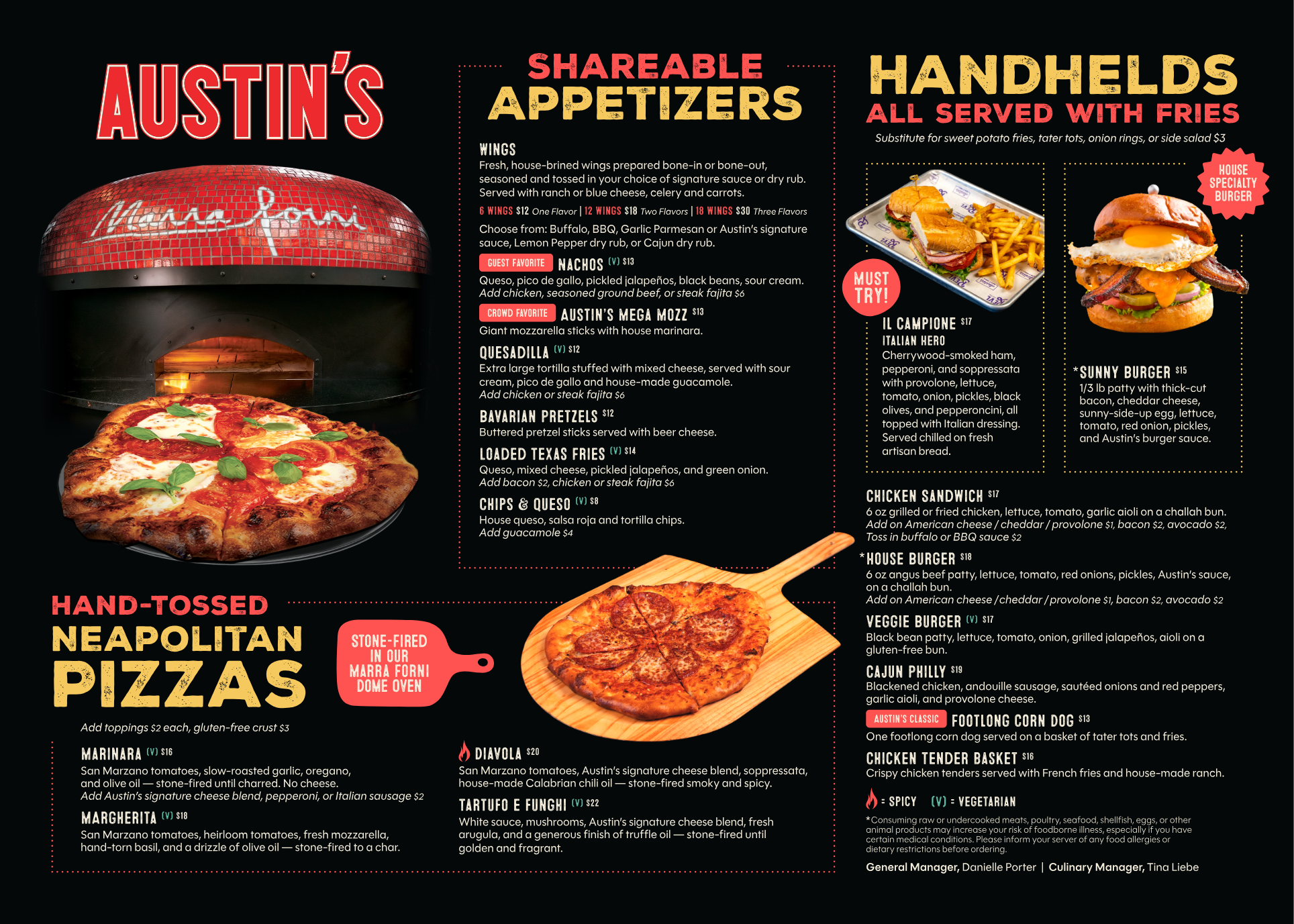 Published menu for REVL Social Club; open the source link for the full menu